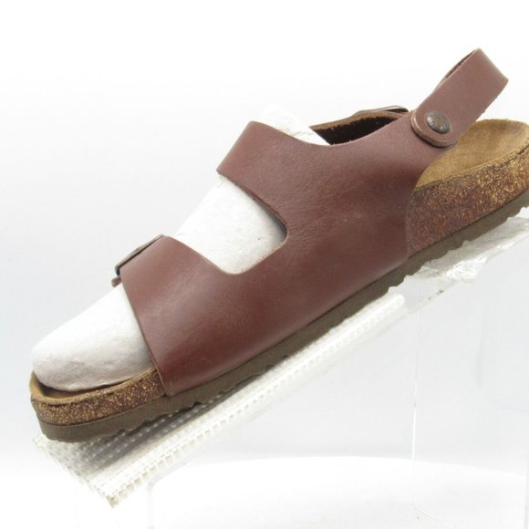 Naot Size 10 M Brown Buckle Straps Sandals C1C B32